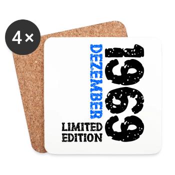 1969 décembre édition limitée 54e anniversaire décoration - Dessous de verre (lot de 4) - blanc - Devant