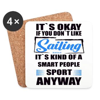 It's Okay If You Don't Like sailing - Untersetzer (4er-Set) - Weiß - Vorne