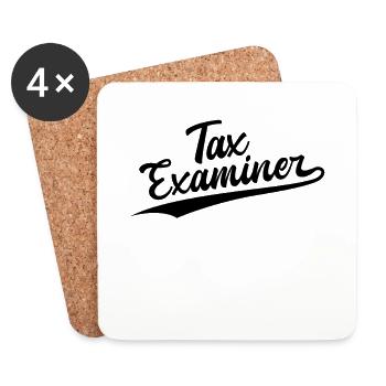 Retro Swoosh Job - Tax Examiner - Coasters (set of 4) - white - Front
