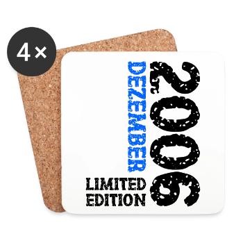 2006 December Limited Edition 17th Birthday Decoration - Coasters (set of 4) - white - Front