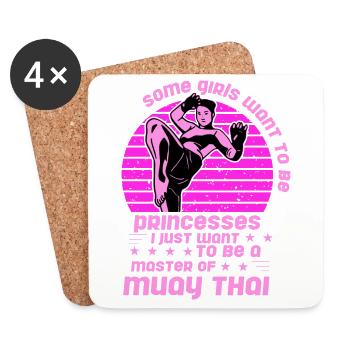 Some Girls want to be princesses I just want to be - Coasters (set of 4) - white - Front
