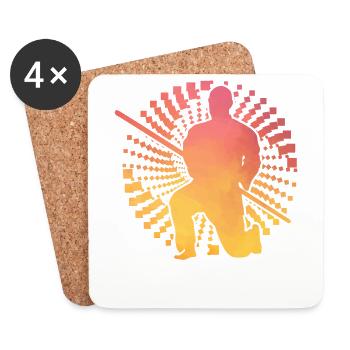 Aikido - Coasters (set of 4) - white - Front