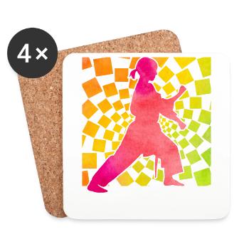 Wing Chun - Coasters (set of 4) - white - Front