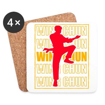 Wing Chun - Coasters (set of 4) - white - Front