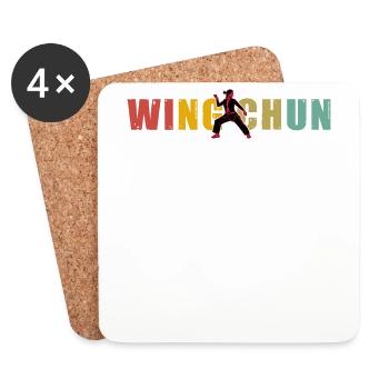 Wing Chun - Coasters (set of 4) - white - Front