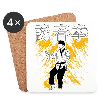 Wing Chun - Coasters (set of 4) - white - Front