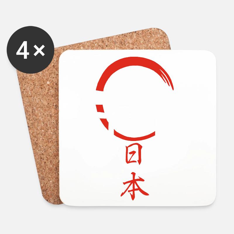 Torii-Tor (Weiß) - Untersetzer (4er-Set) - Weiß