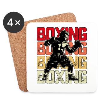 Boxen - Untersetzer (4er-Set) - Weiß - Vorne