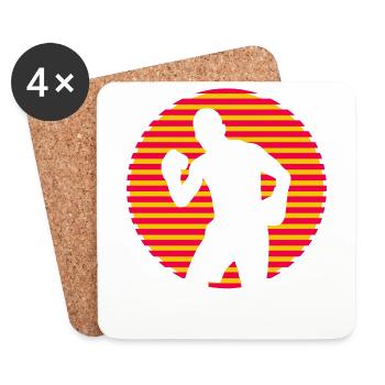 Boxen - Untersetzer (4er-Set) - Weiß - Vorne