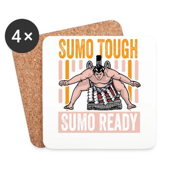 Sumo robuste Sumo prêt pour le Sumo - Dessous de verre (lot de 4) - blanc - Devant