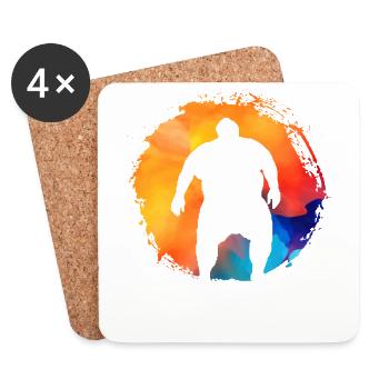 Sumo retro - Coasters (set of 4) - white - Front