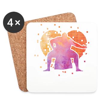 Sumo - Untersetzer (4er-Set) - Weiß - Vorne