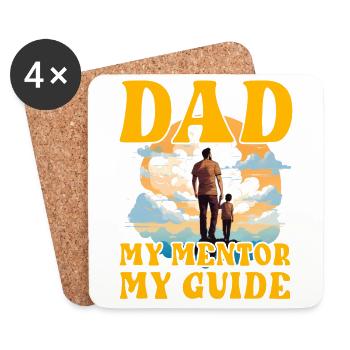 Vater Mein Mentor Mein Führer - Untersetzer (4er-Set) - Weiß - Vorne