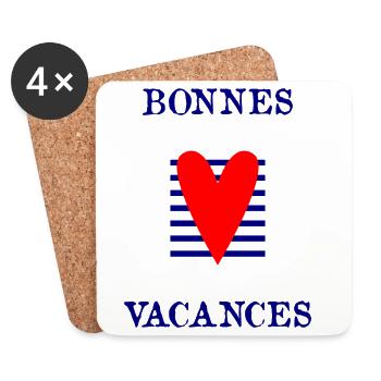 MISTRESS. THANK YOU. HAPPY HOLIDAYS - Coasters (set of 4) - white - Front