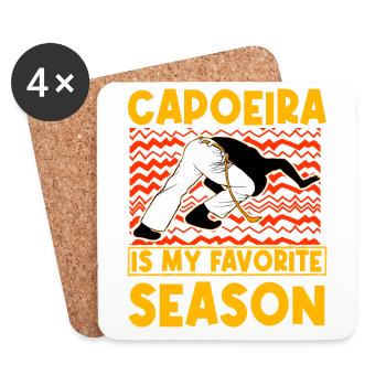 La capoeira est ma saison préférée - Dessous de verre (lot de 4) - blanc - Devant