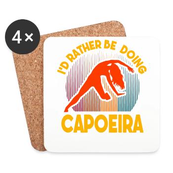 Je préférerais faire de la Capoeira - Dessous de verre (lot de 4) - blanc - Devant
