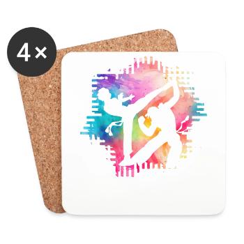 Capoeira - Coasters (set of 4) - white - Front