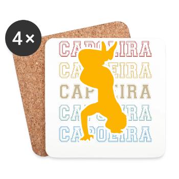 Capoeira - Dessous de verre (lot de 4) - blanc - Devant