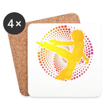 Capoeira - Coasters (set of 4) - white - Front