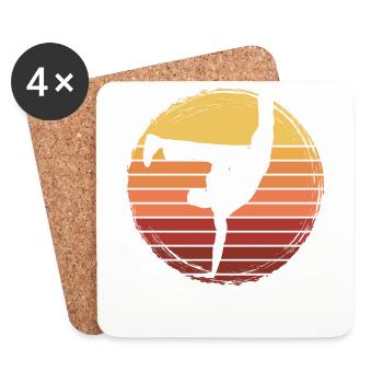 Capoeira - Coasters (set of 4) - white - Front