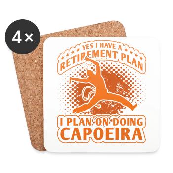 , j’ai un plan de retraite que je prévois de mettre en œuvre - Dessous de verre (lot de 4) - blanc - Devant
