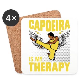 Capoeira is my therapy - Coasters (set of 4) - white - Front