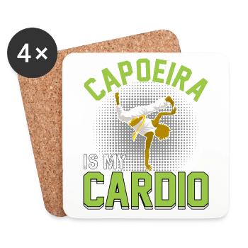 Capoeira ist mein Cardio - Untersetzer (4er-Set) - Weiß - Vorne