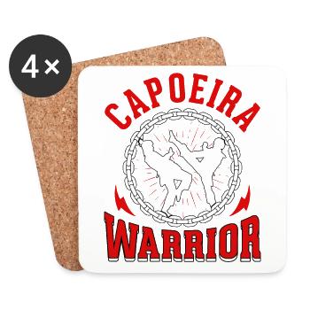 Capoeira Krieger - Untersetzer (4er-Set) - Weiß - Vorne