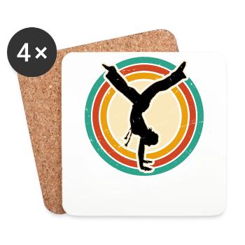 Capoeira - Dessous de verre (lot de 4) - blanc - Devant