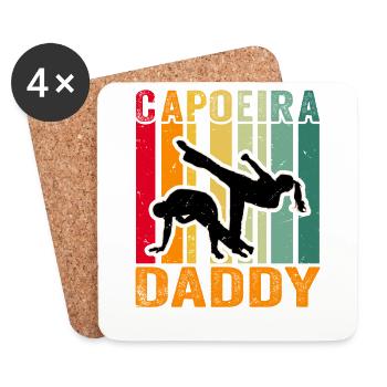 Capoeira Papa - Untersetzer (4er-Set) - Weiß - Vorne