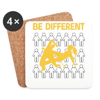 Capoeira Be Different - Dessous de verre (lot de 4) - blanc - Devant