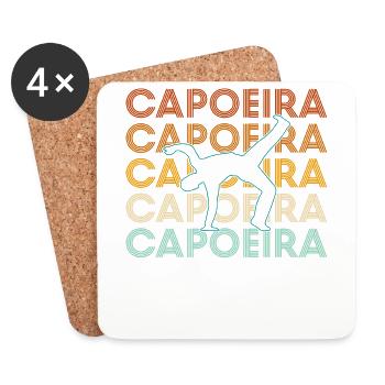Capoeira - Dessous de verre (lot de 4) - blanc - Devant