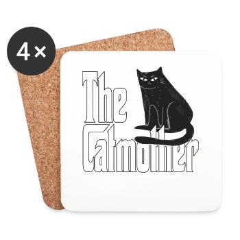 Cat Mom The Catmother Crazy Cat Mother Kitty Mommy - Coasters (set of 4) - white - Front