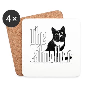 Katze Mutter The Catmother Crazy Cat Mom Mama - Untersetzer (4er-Set) - Weiß - Vorne