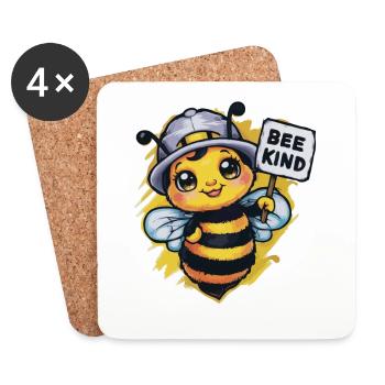 Bee Child Bee - Coasters (set of 4) - white - Front