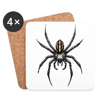 Spider Tarantula Love Arachnid Spiders - Coasters (set of 4) - white - Front