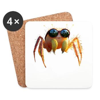 Spider Tarantula Love Arachnid Spiders - Coasters (set of 4) - white - Front