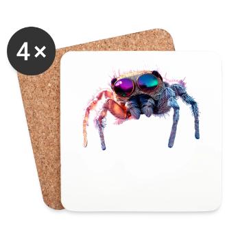 Spider Tarantula Love Arachnid Spiders - Coasters (set of 4) - white - Front