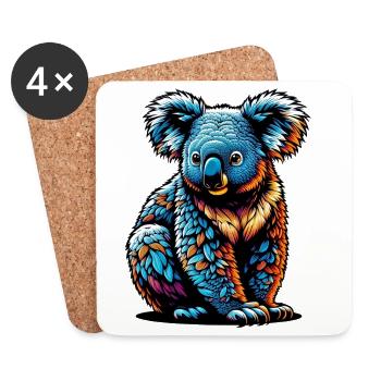 Koala - Coasters (set of 4) - white - Front