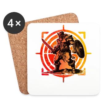 Viking - Coasters (set of 4) - white - Front