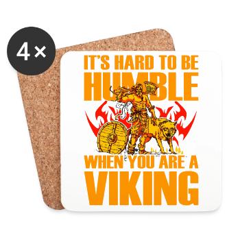It'S hard to be humble when you are a Viking - Coasters (set of 4) - white - Front