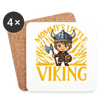 Mommy's little Viking - Coasters (set of 4) - white - Front