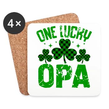 One Lucky OPA - Coasters (set of 4) - white - Front