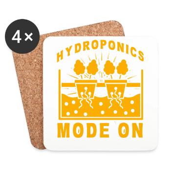 Hydroponik-Modus Ein - Untersetzer (4er-Set) - Weiß - Vorne