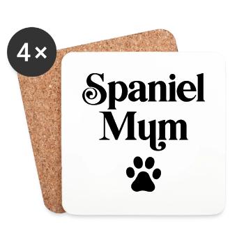 Spaniel Mum - Coasters (set of 4) - white - Front