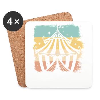 Circus - Coasters (set of 4) - white - Front