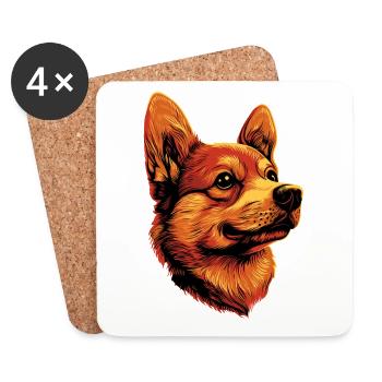 Russian Toy Terrier Dog Russkiy Russian Toy - Coasters (set of 4) - white - Front