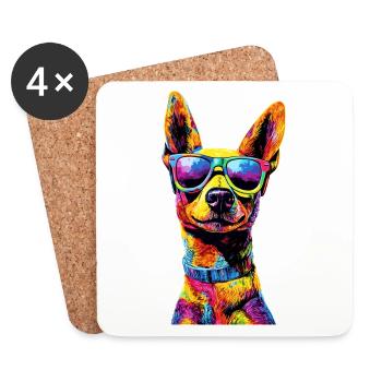 Russian Toy Terrier Dog Russkiy Russian Toy - Coasters (set of 4) - white - Front