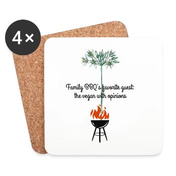 Grill Talk & Garden Sass - Coasters (set of 4) - white - Front