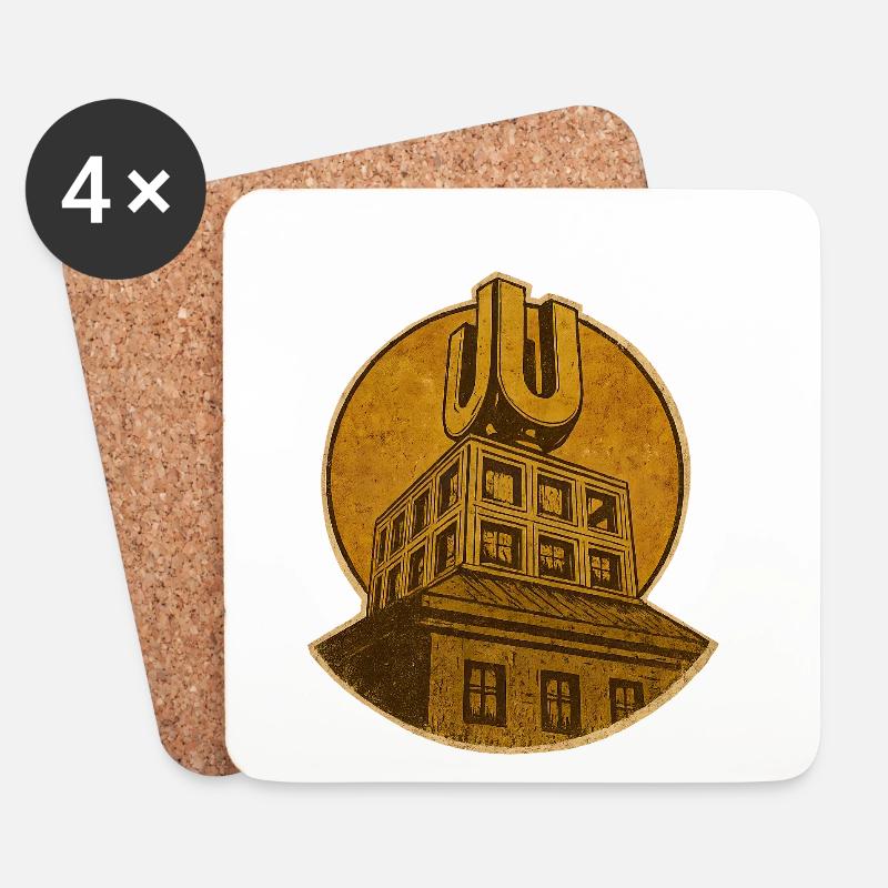 Dortmund U - Untersetzer (4er-Set) - Weiß